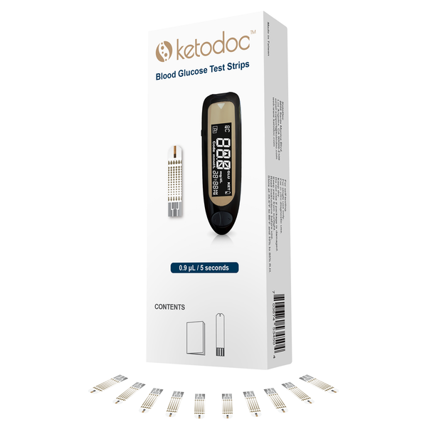 Ketodoc Blood Glucose Test Strips - Pack of 10 Strips
